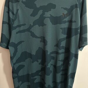 Under Armour Men's Short Sleeve Camo Tee - Dark Green